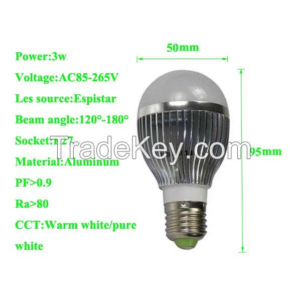 Car aluminum led bulb light