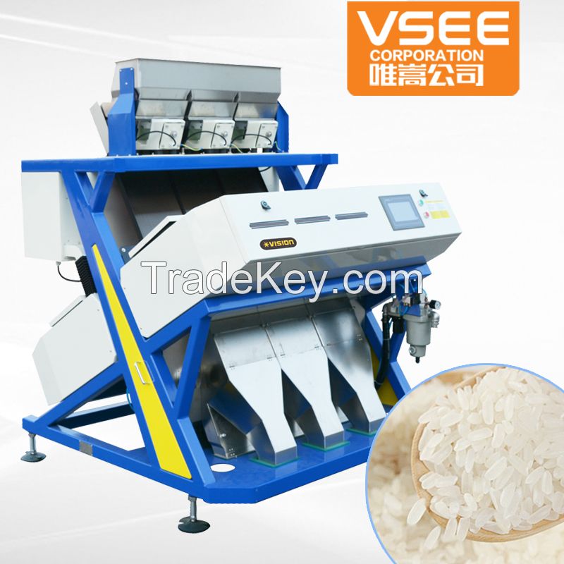 new machine high resolution rice processing machine color sorter machine