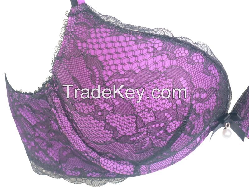 Sexy and Stylish All Lac Bra Set for Ladies with Factory Price (EPB277)