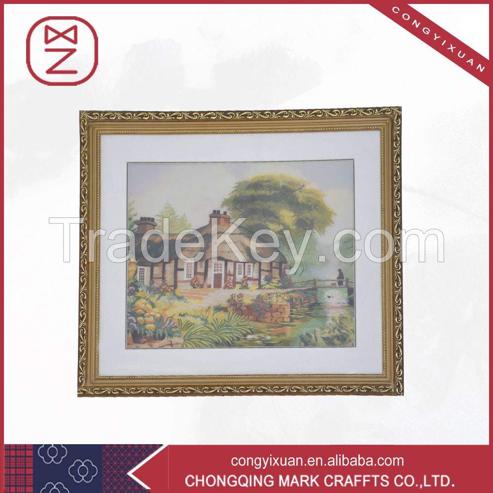 Elegant Generous High-grade Handmade Silk Embroidery Abstract Art Pain