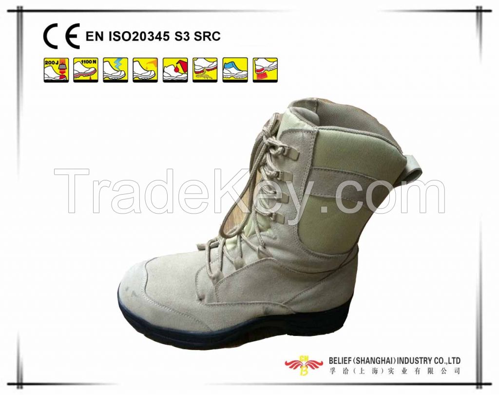 Suede Cow Leather Safety Boots