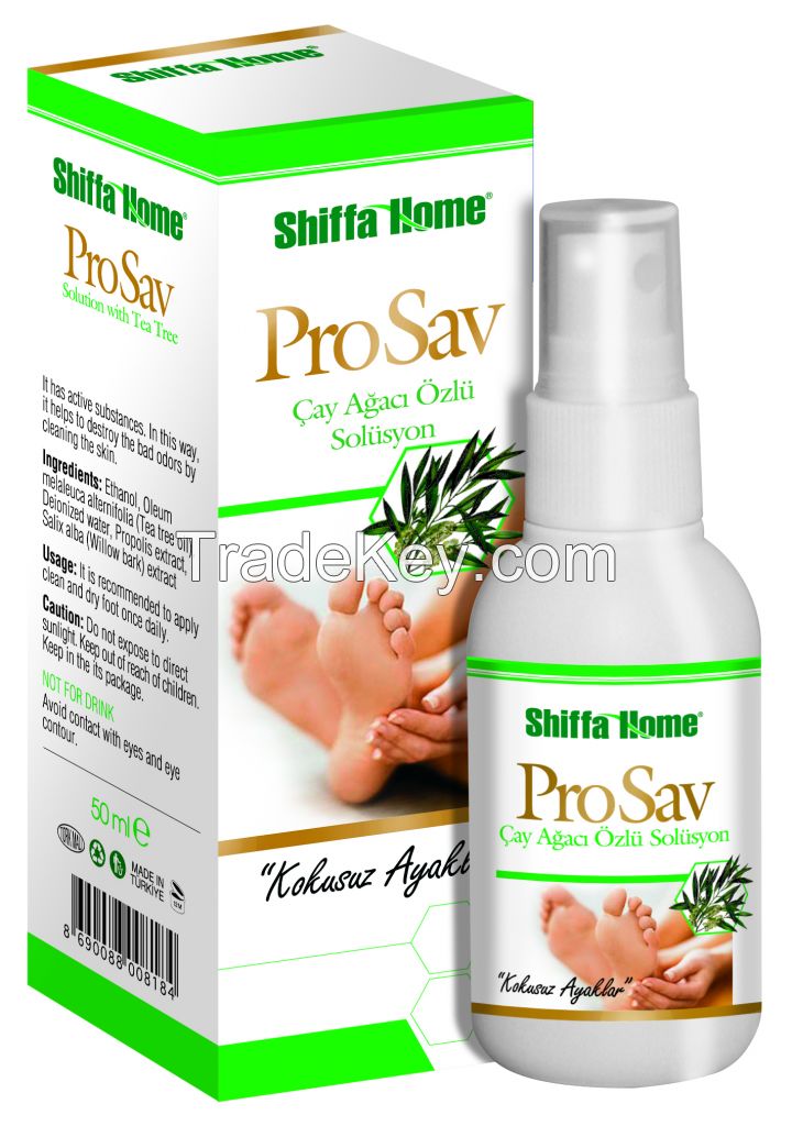 Prosav Tea Tree Oil Anti-Bacterial protection for Foot Anti Fungus Foot Care Spray