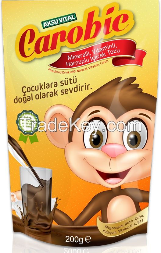 Instant Drink Powder for Children with Carob Fruit, CAROBIC