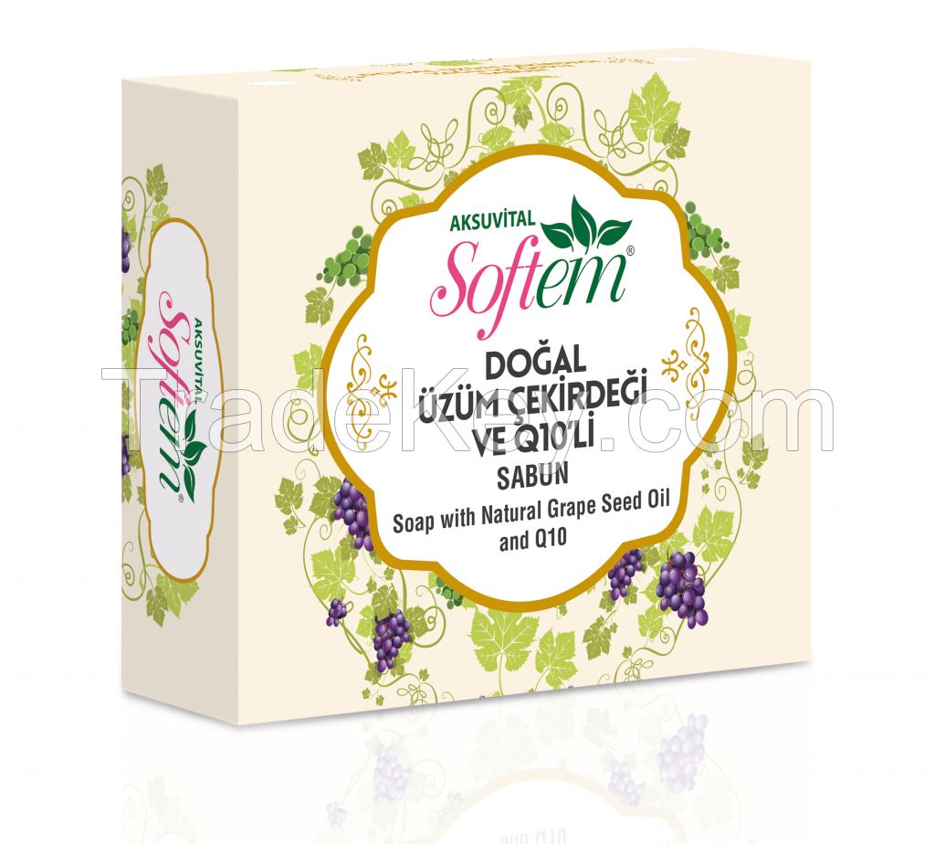 Natural Soap with Grape Seed Oil and Coenzyme Q10