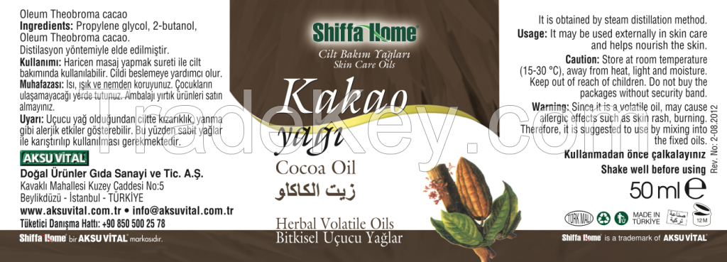 Cocoa Oil Bulk OEM Private Label GMP Approved Cosmetic Degree Manufacturers