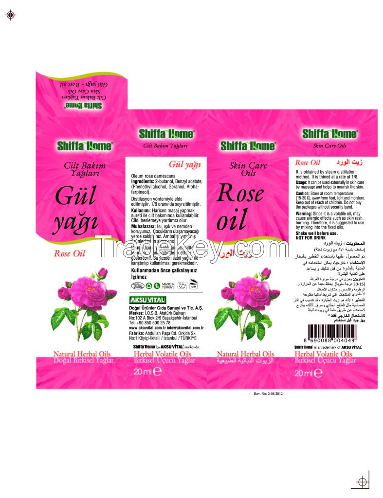 Turkish Rose Oil Rose Essential Oil / Rose Damask Oil / Oleum Rose Damascena