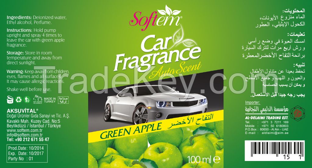 Green Apple Scented Air Freshener Spray for Home