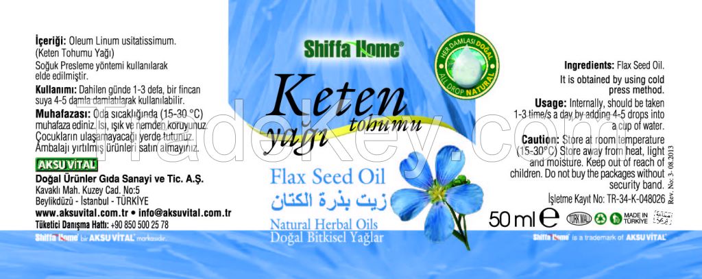 Natural Flax Seed Oil Bulk Sales Wholesale / Asian Massage Oil