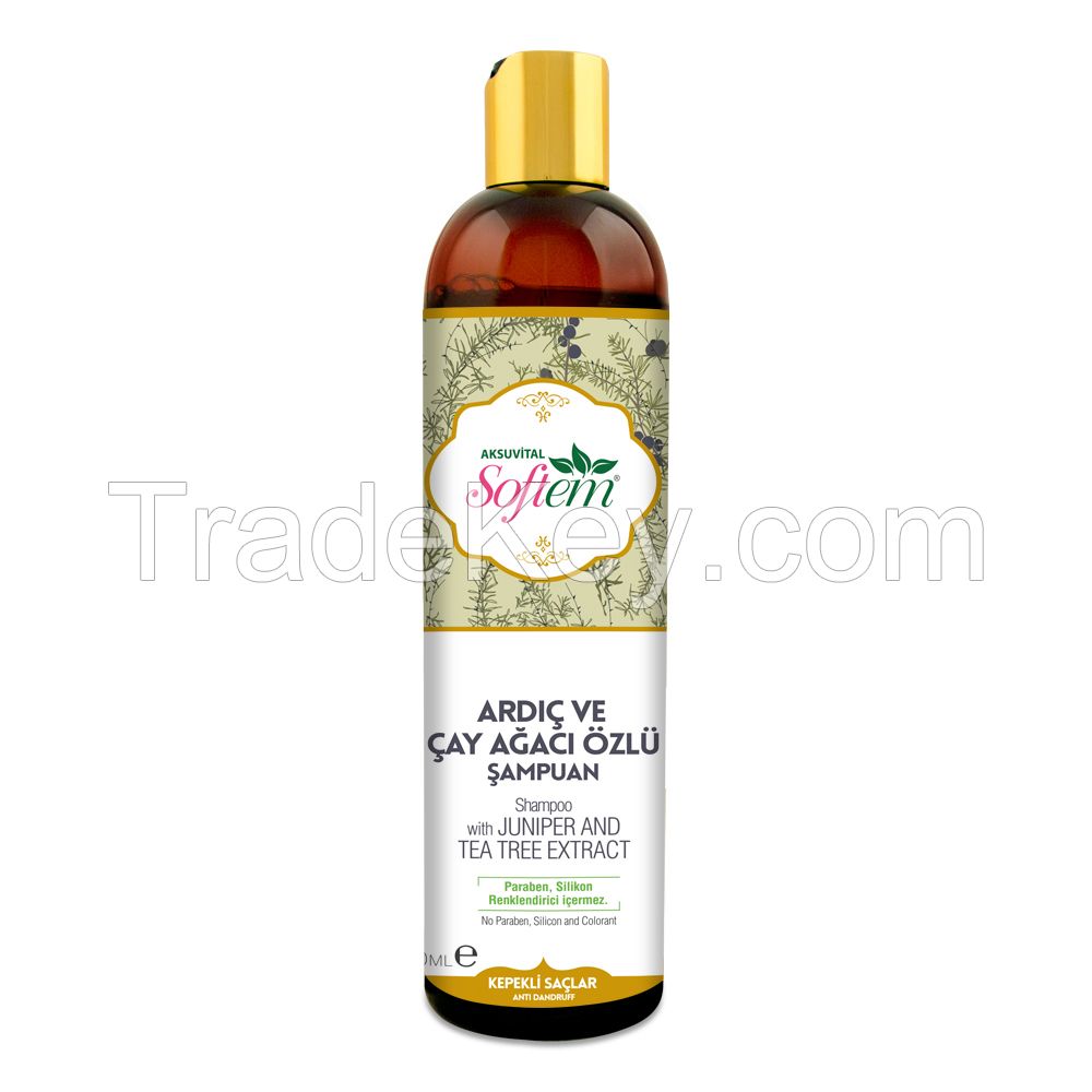 No Artificial Dyes Natural Juniper Shampoo with Tea Tree Oil Anti Dandruff Herbal Shampoo