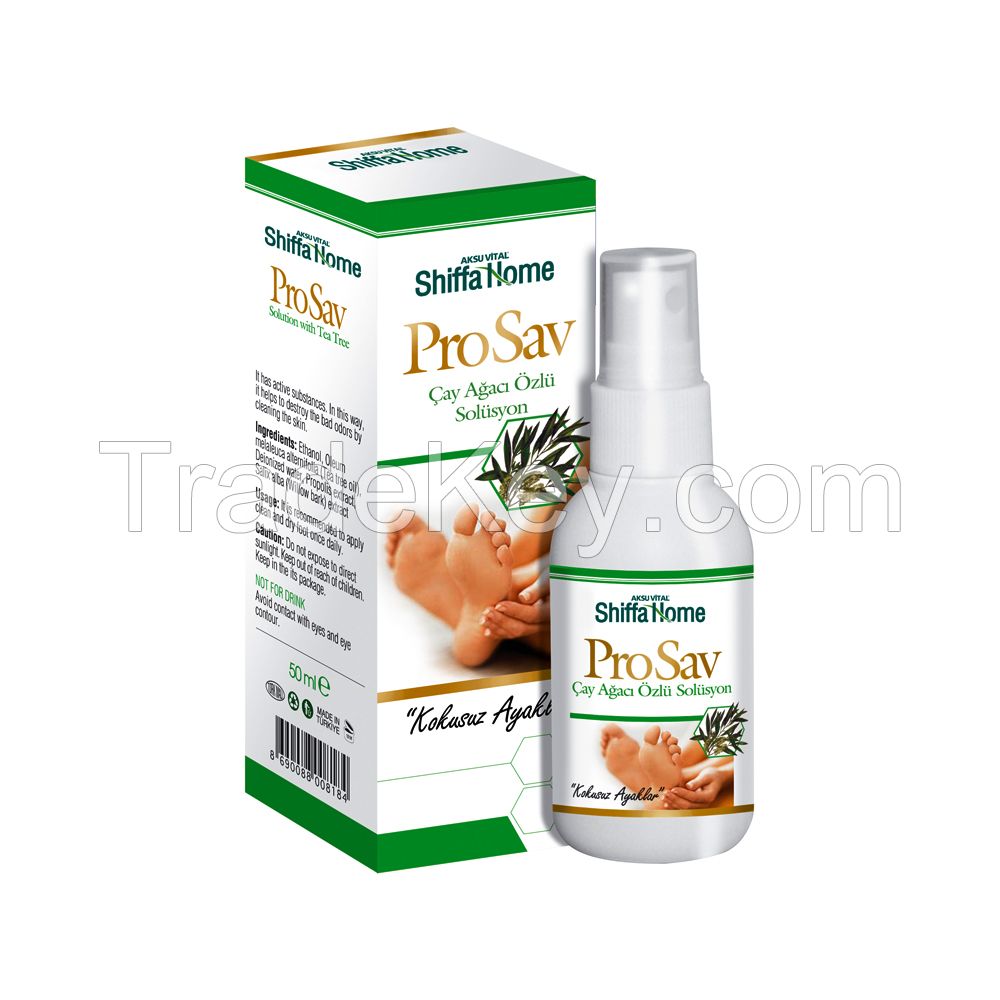 Prosav Tea Tree Oil Anti-Bacterial protection for Foot Anti Fungus Foot Care Spray
