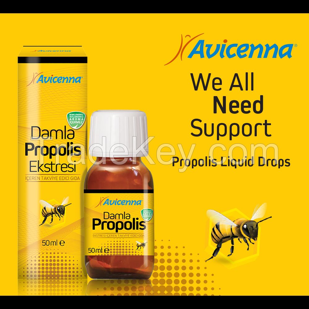 Water Soluble Liquid Propolis Extract  Dropper Bottle