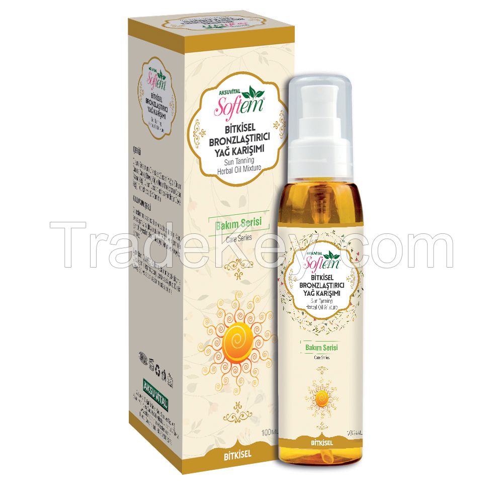 Sun Tanning Oil Natural Herbal Sesame oil, Cacao oil, Sweet Almond Oil Mix