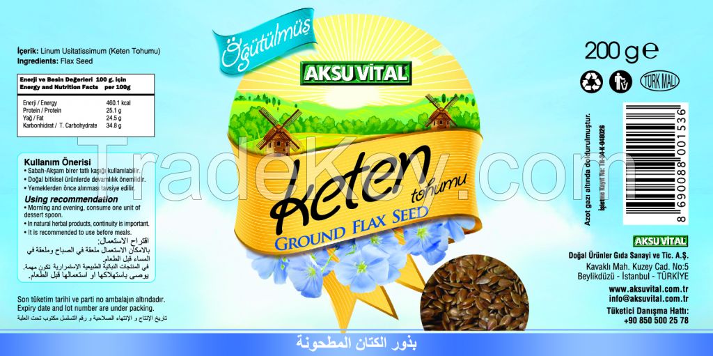 Ground Flax Seed Health Food