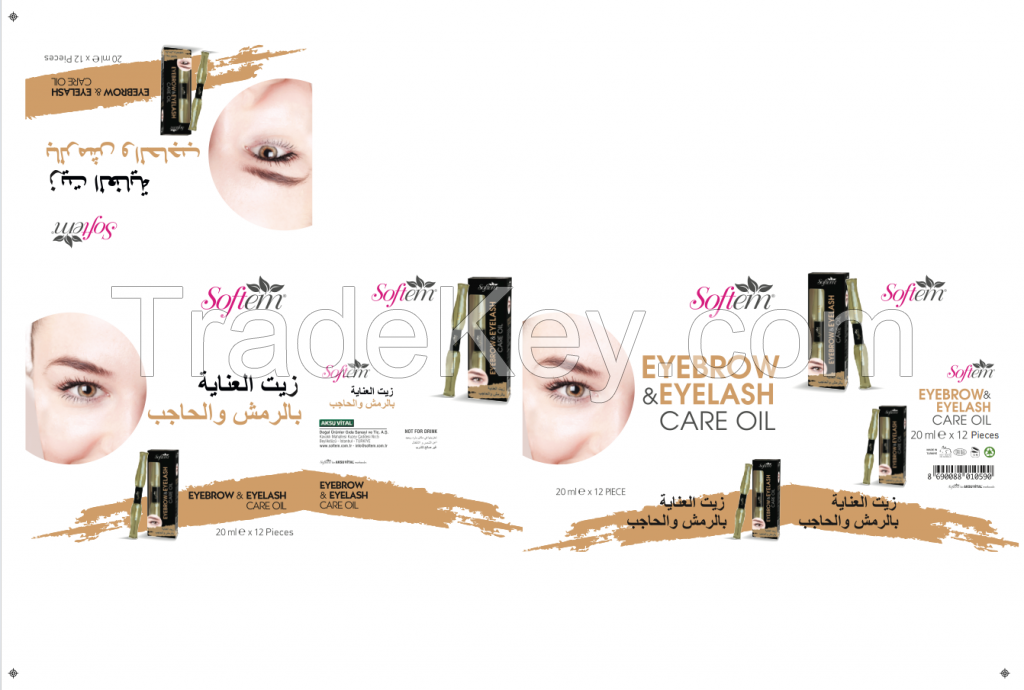 EYEBROWS AND EYELASHES Care Oil Natural Herbal Oil Mix Free Tweezers