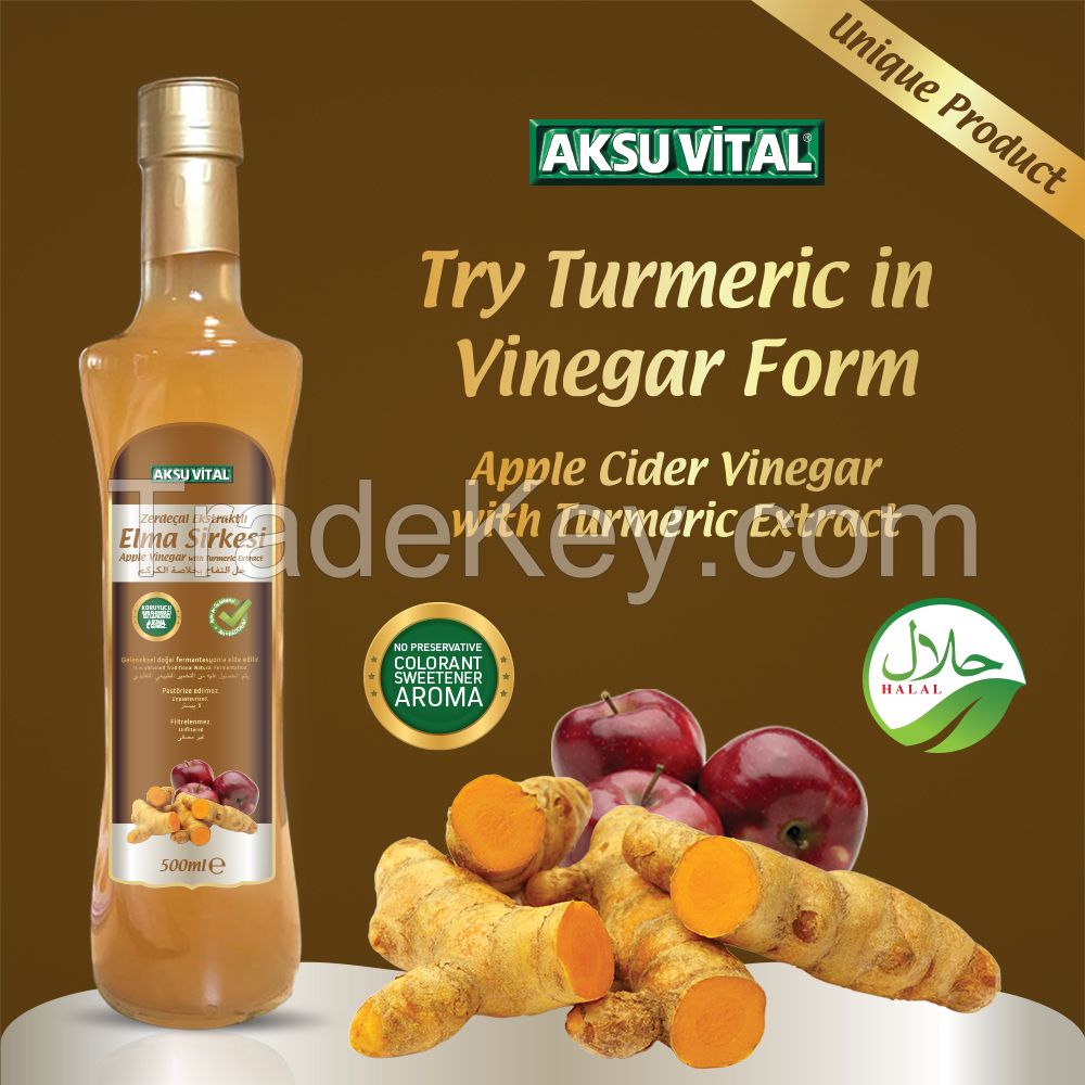 Natural Grape Vinegar in Glass Bottle