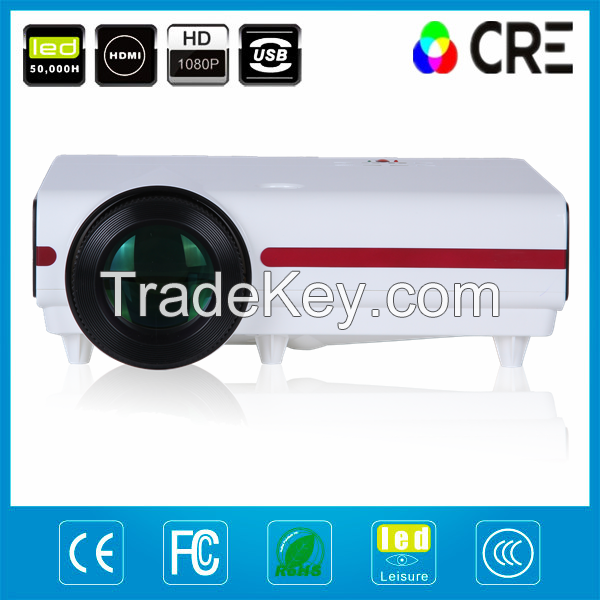 720P 1280*768 3D led projector full HD HDMI low price blue-ray 3D projector/ CRE X1500