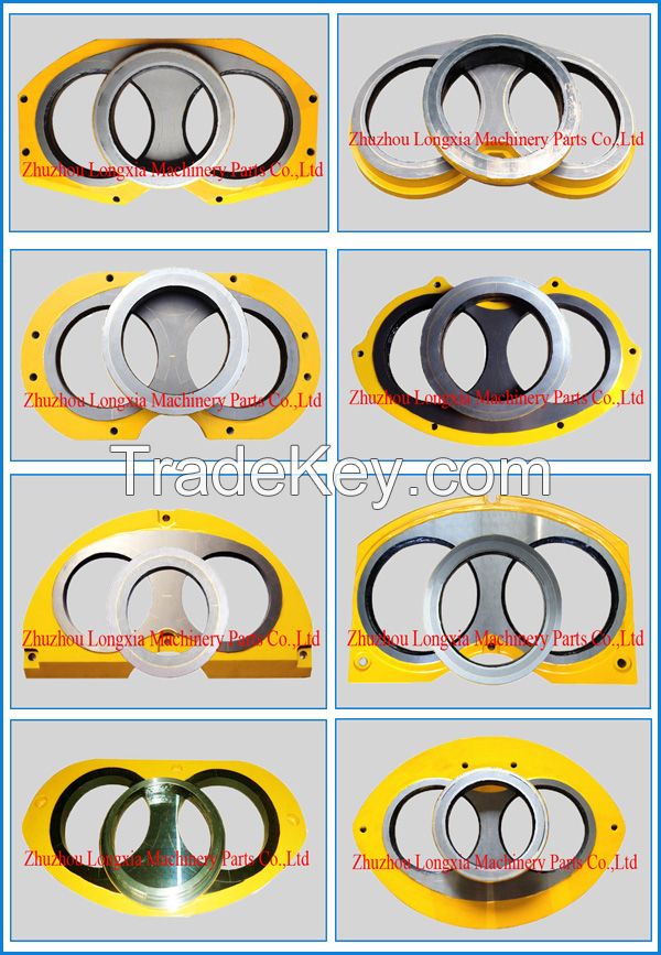 concrete pump spare parts wear plate and cutting ring