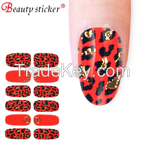 Fashion nail sticker, design nail sticker art, stencil nail art
