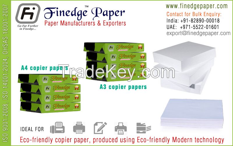 photocopier paper, photocopy papers, laser printing paper, xerox paper, A3 A4 size papers manufacturers exporters suppliers in india, pakistan, iran, kenya,  UAE, France, UK, Germany, USA