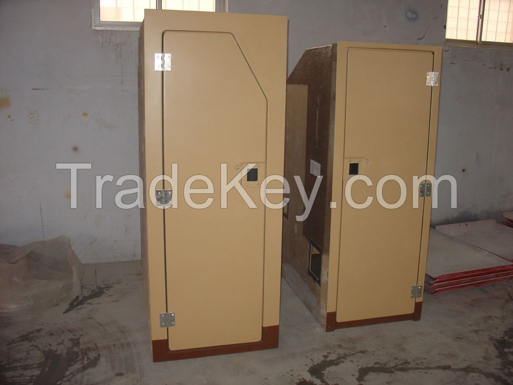 fiberglass locomotive toilet room , flame retardant feature