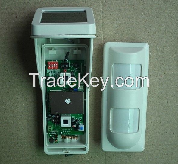 Outdoor Alarm Motion Detectors With Solar Power independent dual eleme