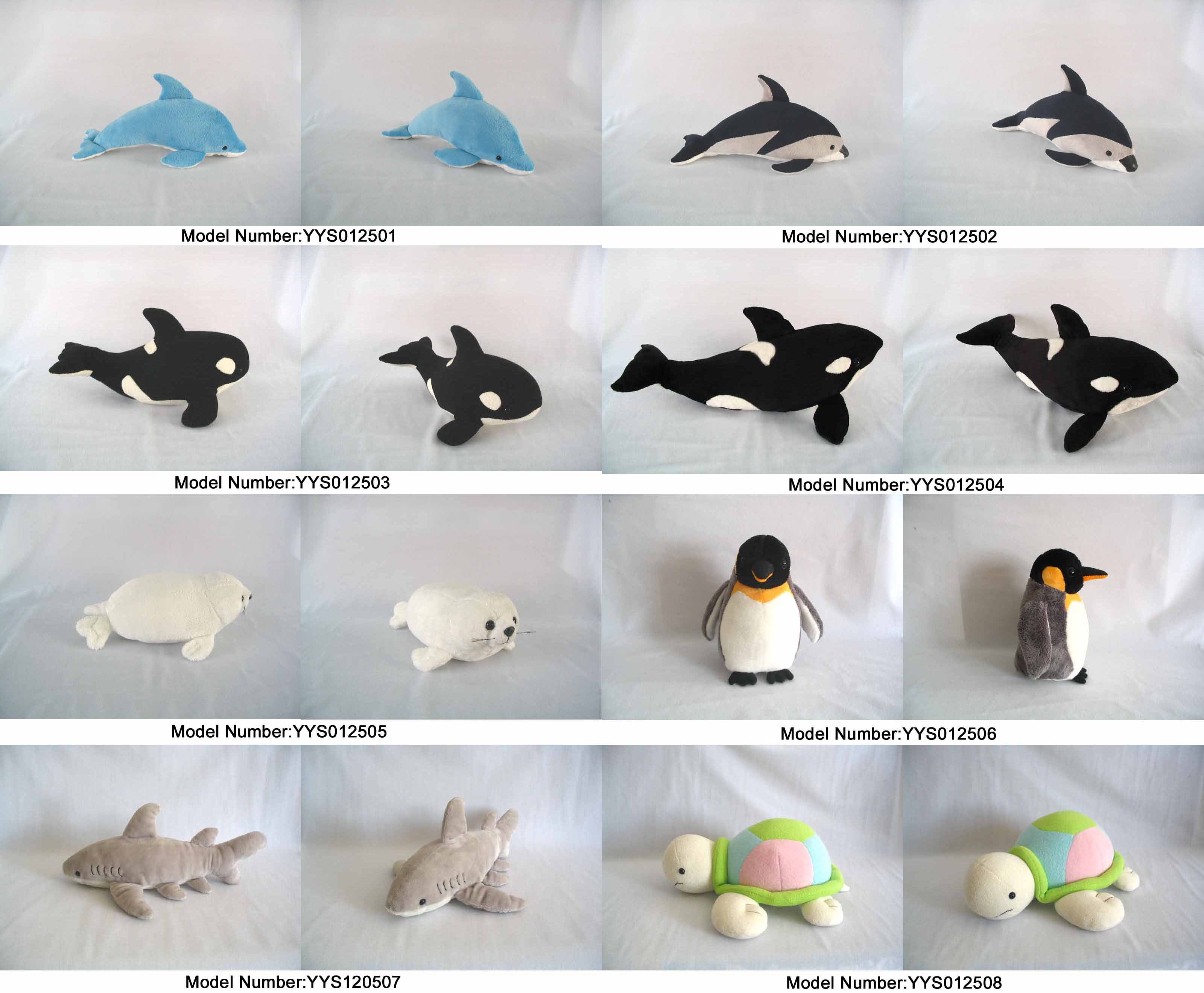 Plush sea animals toy