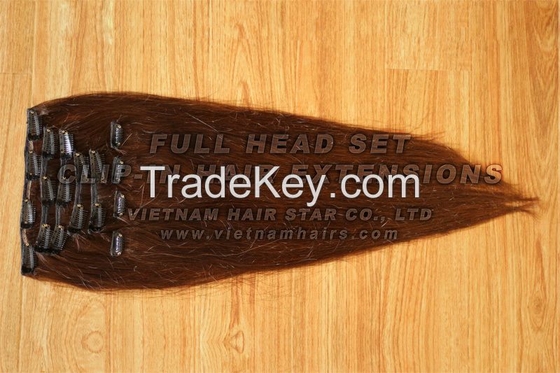 Clip-in hair extension best selling with 100% remy hair