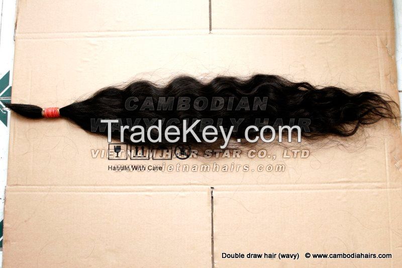 For African Women, 30cm Premium Quality Cambodian Wavy/Curly Hair