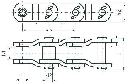 heavy-duty cranked-link transmission chains