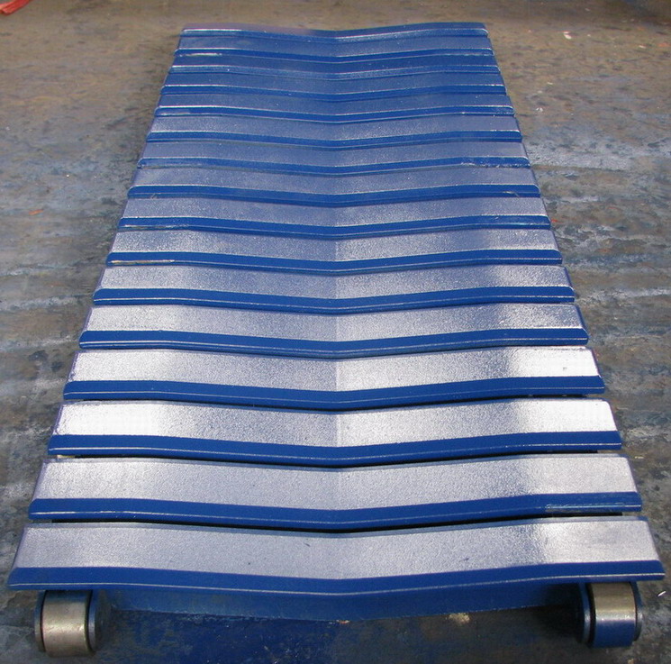 V-type slat conveyor chain 400 for Paper Roll Transport & Loading Syst