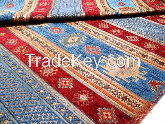 ANATOLIAN DESIGN OTTOMAN STYLE CHENILLE FABRICS-KIBRIS1