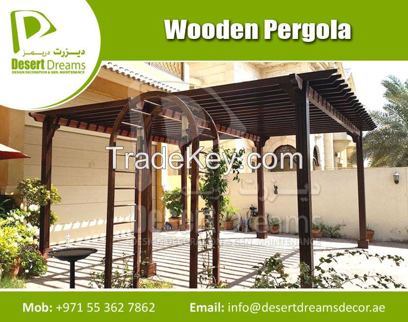 Manufacturing Wooden Gazebo and Pergola in UAE.