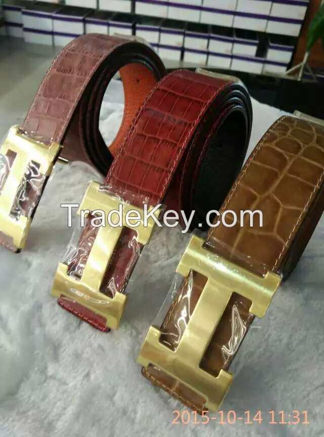 various colors and designs high quality mens fashion genuine leather belt