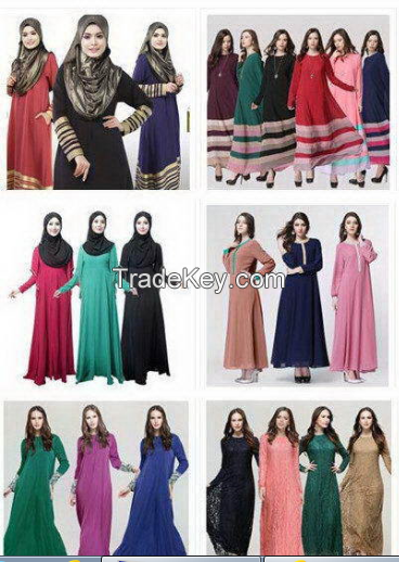 various colors and designs muslim women islamic kaftan abaya dress