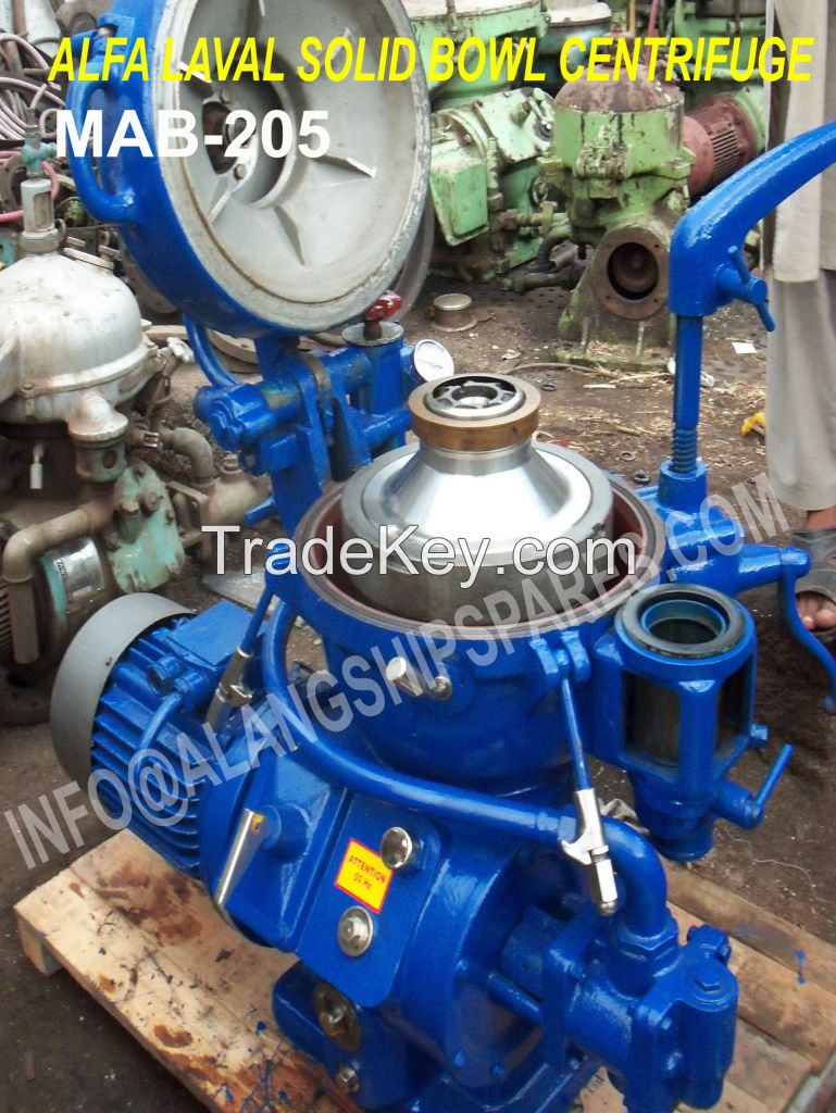 Reconditioned alfa laval oil separator, MAB-205, bio-diesel oil separator, used centrifuge, WVO oil purifier