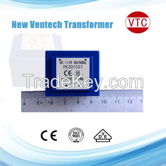 High quality VTC EI30-12-1 1.5VA epoxy PCB transformer