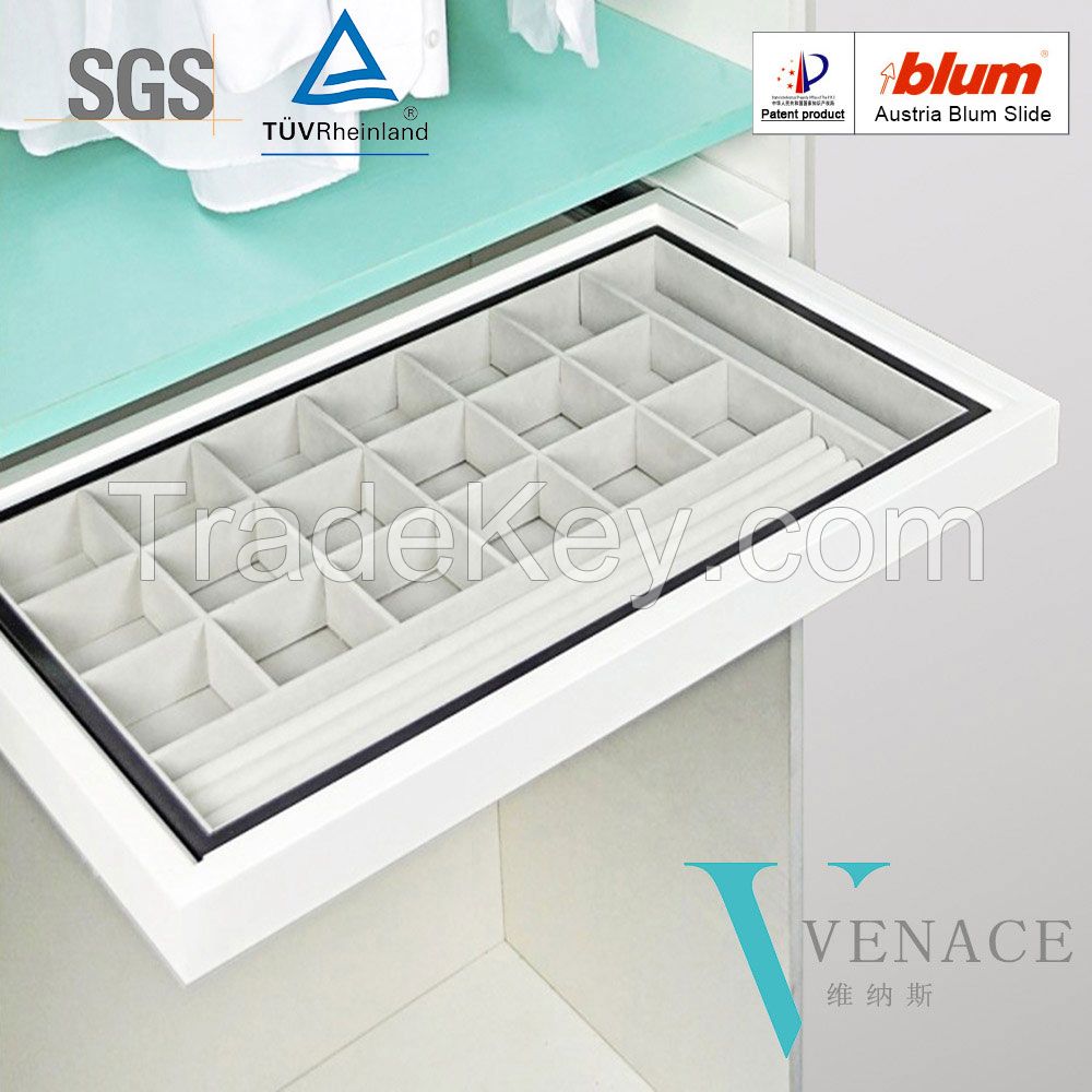 A Series Pull Out Underwear Wardrobe Storage Tray 900mm