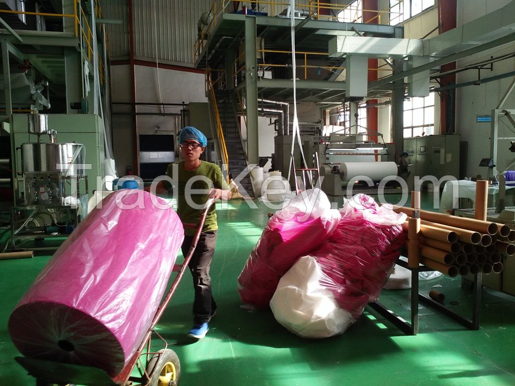 PP spunbond nonwoven fabric for bag manufacture