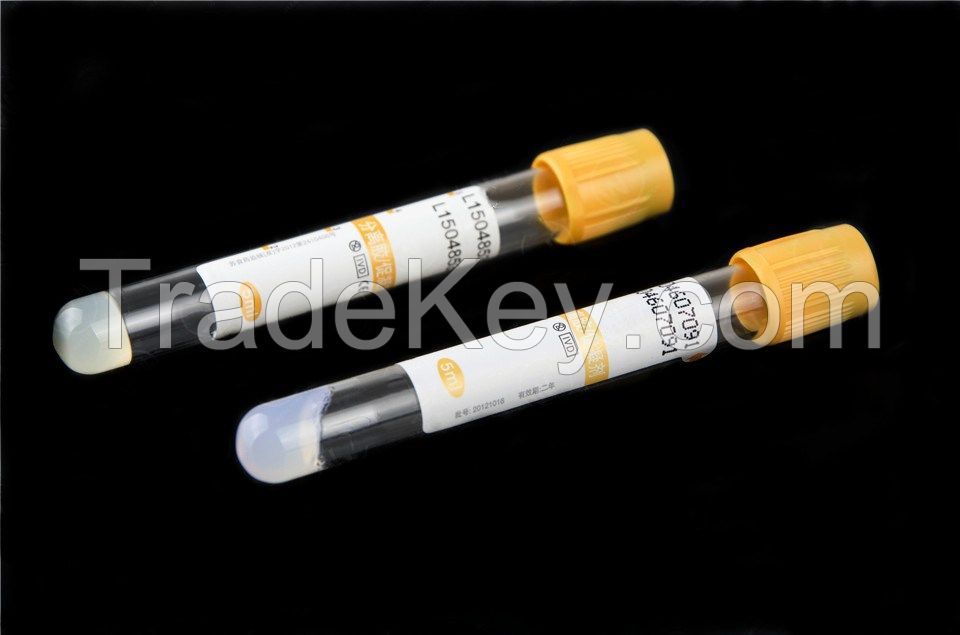Gel Clot Activator Tube with Yellow Stopper