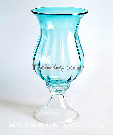 Home , coffee shop , bar deocoration fashion designs coloured glass vase