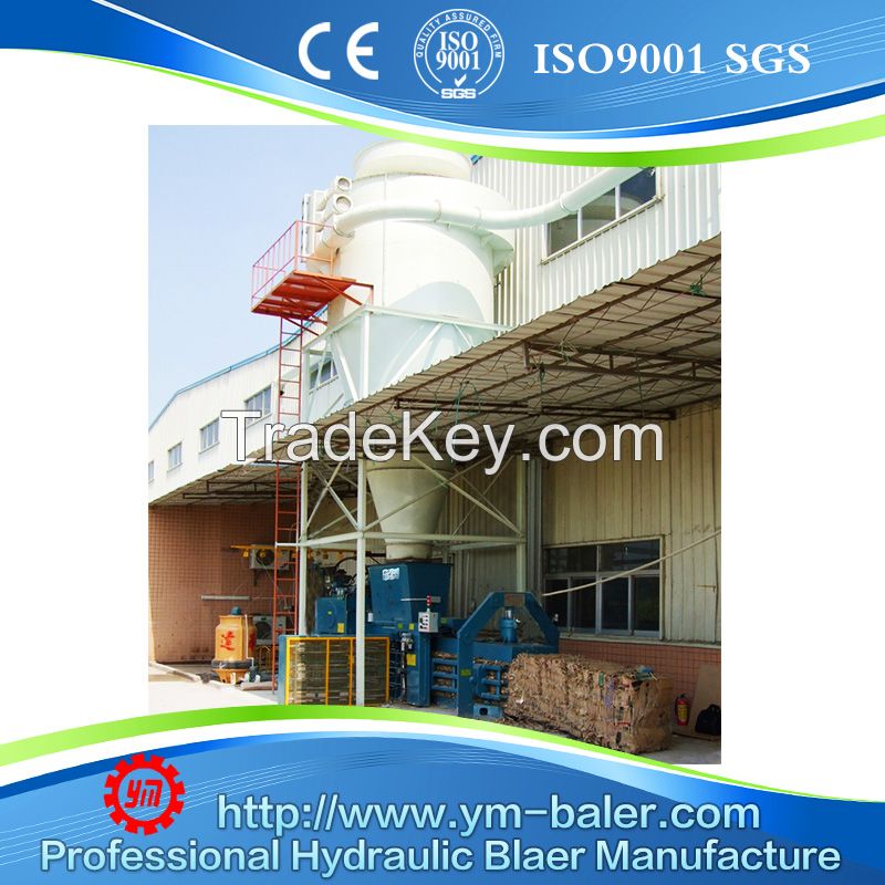 YM-WX100 Funnel-Type Automatic Bailing Press,waste paper baler,hydraulic baling press machine