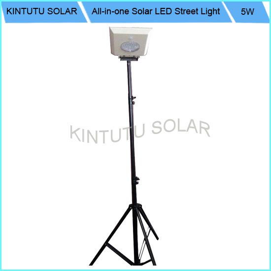 5w LED all in one solar garden lighting