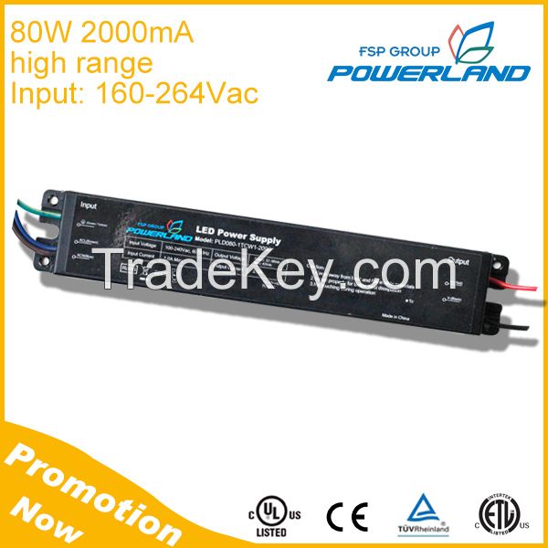 80W 2000mA 180 240V Input Cheap Led Driver