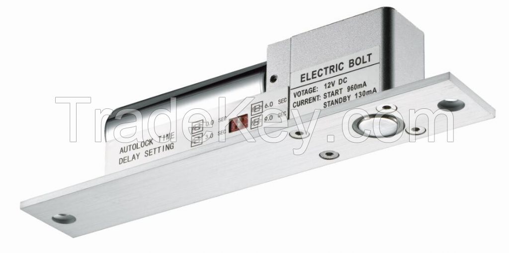 Fail Saf Electric Drop Bolt Lock with Time Delay, 900mA Working Current