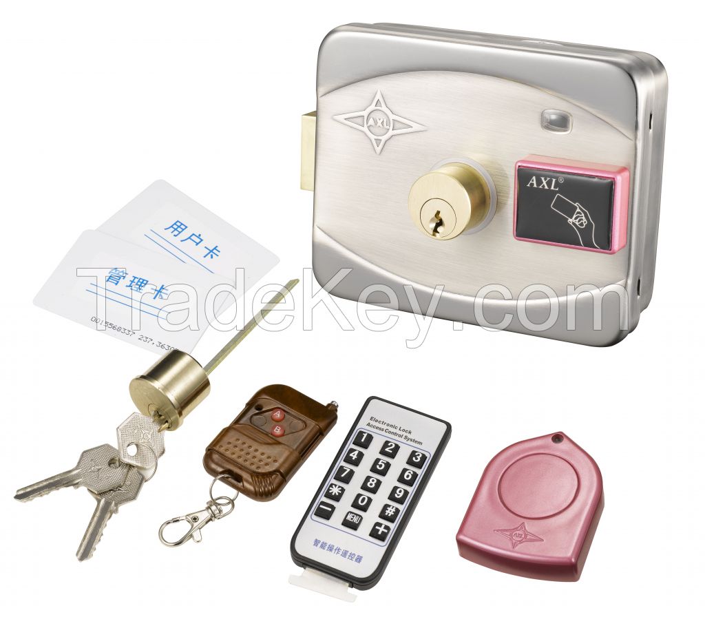 Electric Intelligent Lock, with LED & with cylinder and knob  for door