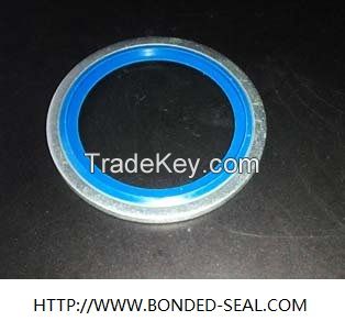 Blue rubber Bonded seal