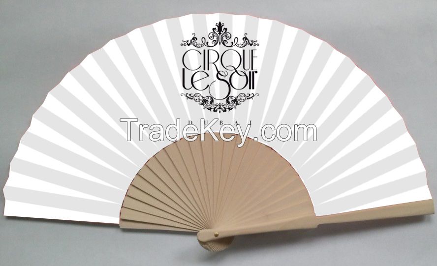 wood fabric fan