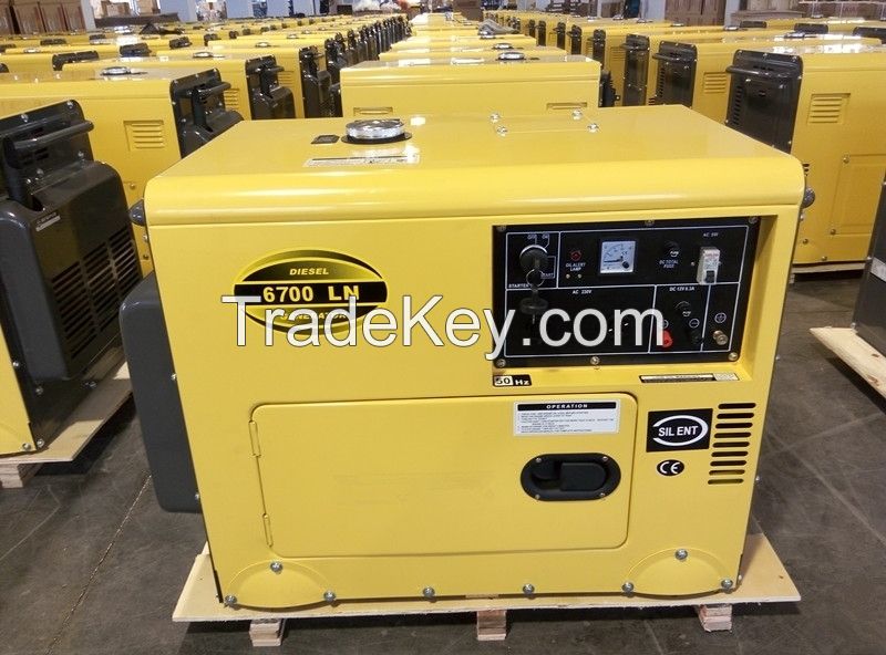 KDE6500T /AC Single Phase 50HZ/4.2KW silent diesel generator for home and shop use 