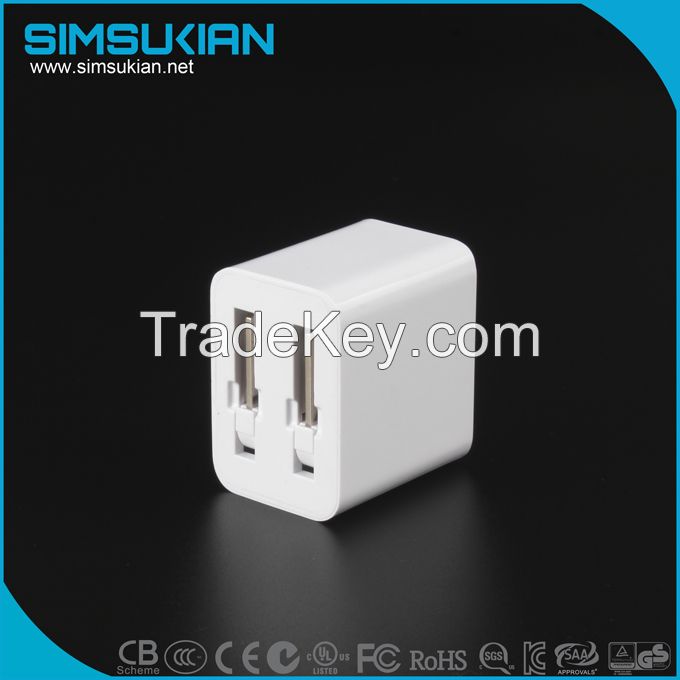 5v 1a usb foldable wall charger