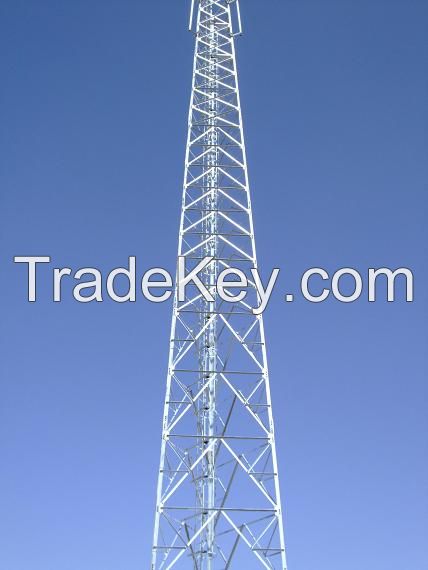 telecommunication lattice steel tower